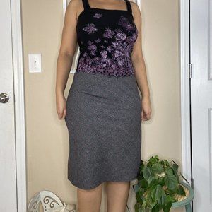 Vintage Y2k Plaid/Argyle Midi Skirt